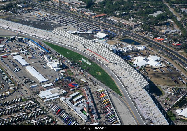 Daytona International Speedway racetrack aerial view